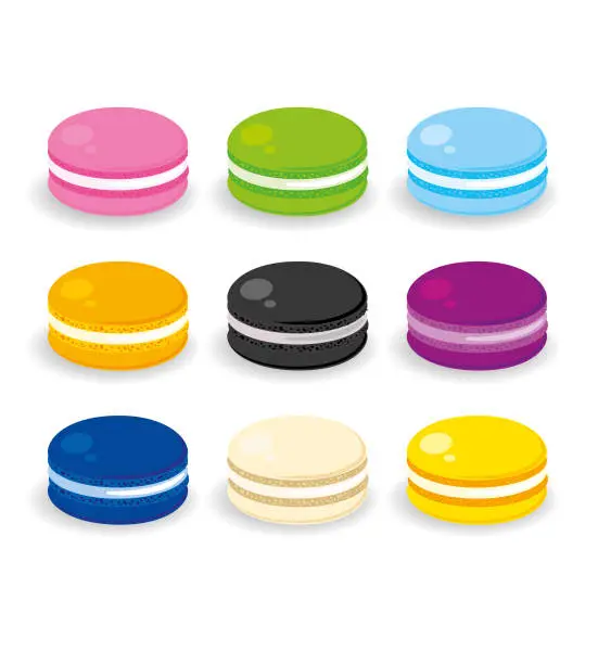Vector illustration of macaroons