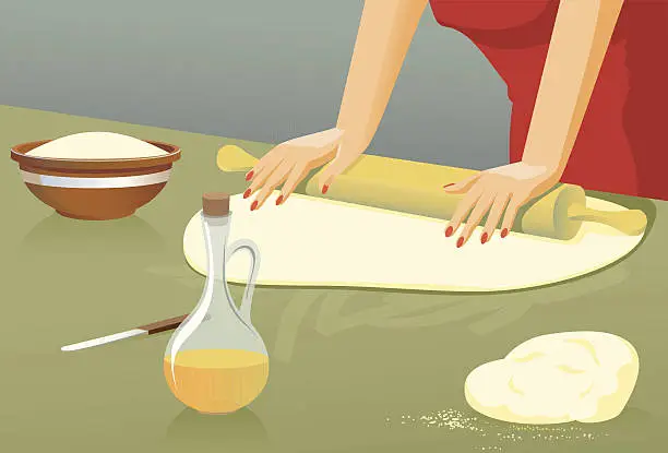 Vector illustration of Plastic dough