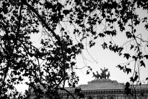 The palace of Justice in Rome, balk and white