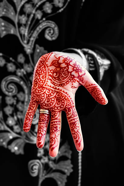 istock Henna hand tattoo body art tradition color 474936428