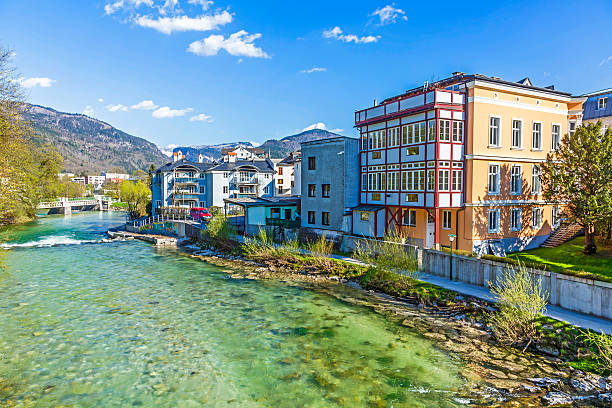 istock old city Bad Ischl at traun river 474938086