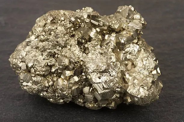 Iron pyrites sample.