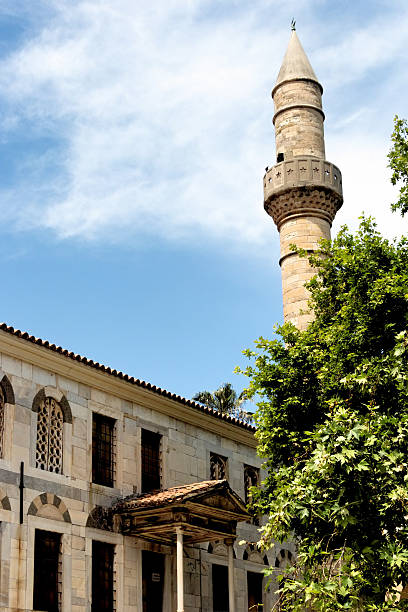 istock Plane Tree of Hippocrates and Gazzi Hassan mosque in Kos 474939054