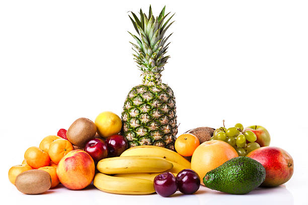 istock Fresh fruits isolated on a white background. 474939272