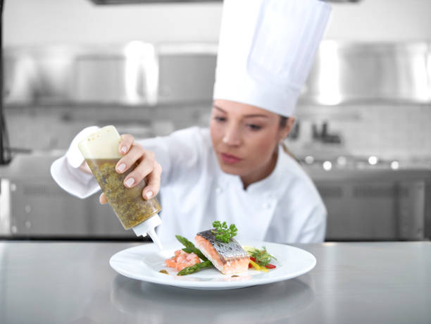 istock Chef preparing the delicious salmon 474939418