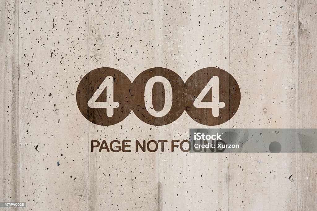 Page not found - 404 2015 Stock Photo