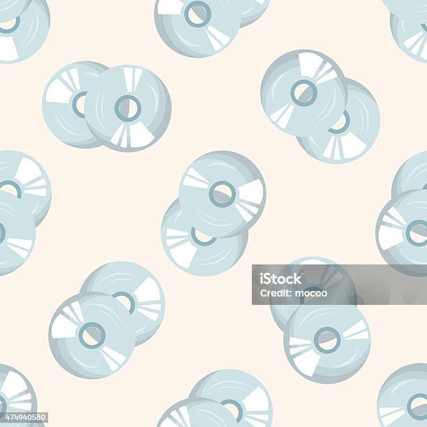 Cdrom Seamless Pattern Stock Illustration - Download Image Now - 2015 ...