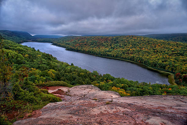 istock Rainy Clouds Gathering over the Lake of Clouds 474940779