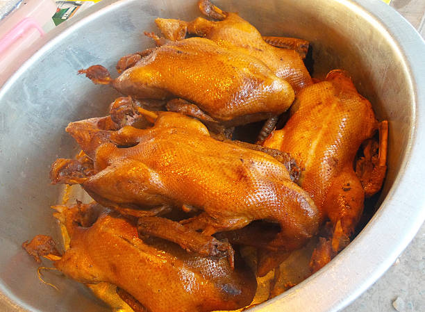 istock Big pot of roasted duck 474947284