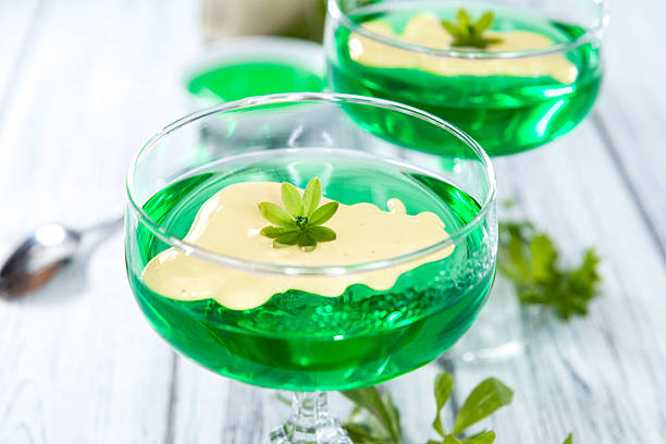istock Woodruff Jelly with Vanilla Sauce 474947734