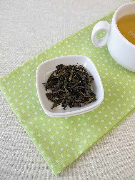 istock Loose ceylon royal silver white tea and cup of tea 474947766