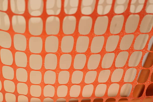 istock Close up of orange plastic railing, Hong Kong 474948292