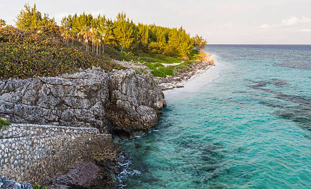 Grand Cayman Barefoot Beach Vista stock photo