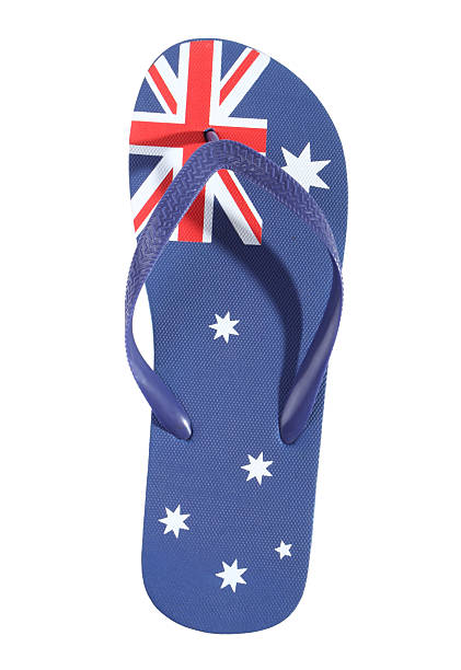 Australian flag thong stock photo