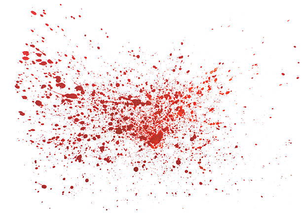 абстрактные руки drawn акварель aquarelle красочных геометрических фигур в красный цвет - кровь стоковые фото и изображения