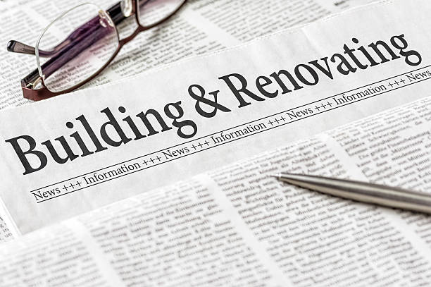 istock Newspaper with the headline Building and Renovating 474950654