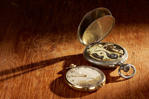 istock Pocket watches with long shadows 474953754