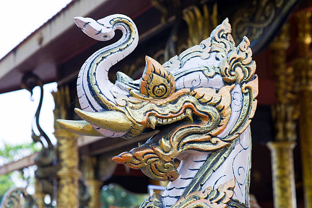 istock Statue art at Wat Sirindhorn Phu Praw, Thailand 474957760