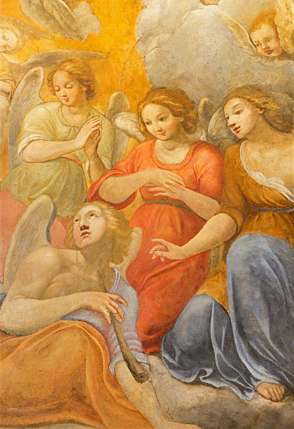istock Rome - angels choirs fresco in Basilica di Sant Agostino 474959410