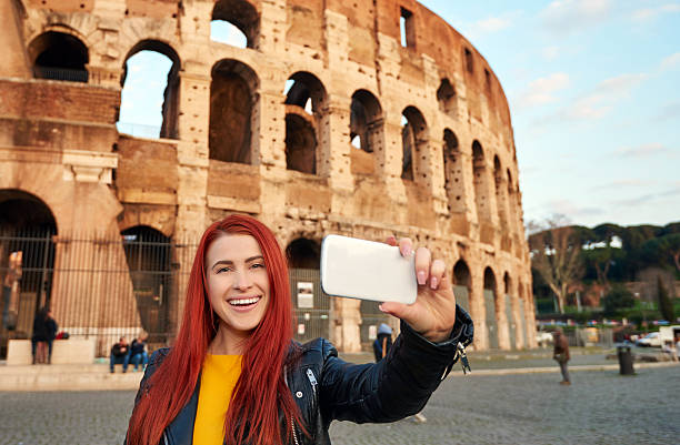 istock happy tourist in Rome 474962670