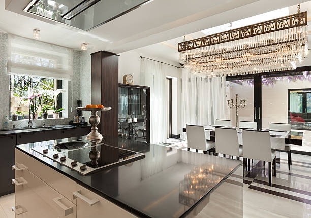 istock Beautiful kitchen of a luxury apartment 474963610