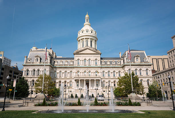 Baltimore City Hall in Maryland, which houses the offices of the Mayor and those of the City Council of Baltimore.