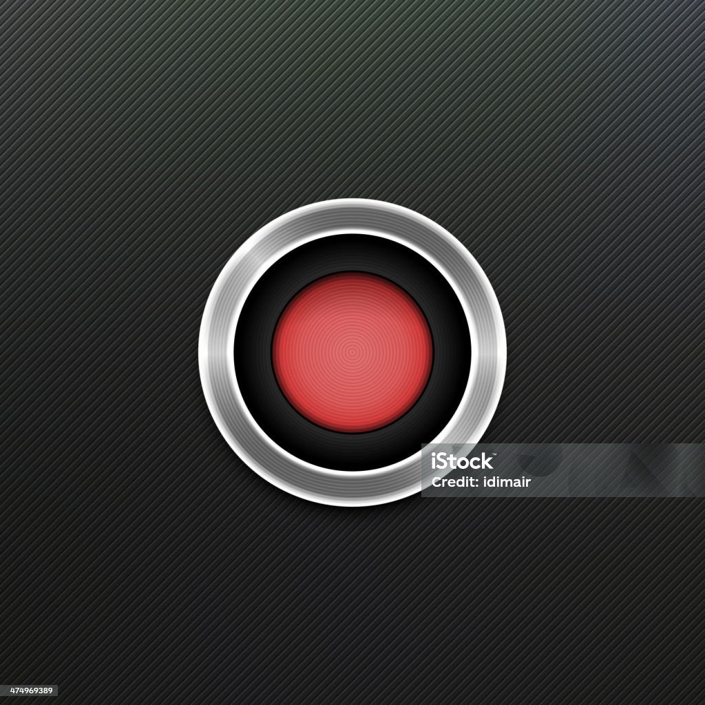 Red Button Stock Red Button Vector Stock Illustration - Download Image Now - Abstract ...