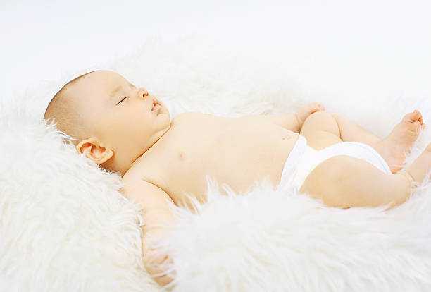 istock Baby sweet sleeping at home 474970706