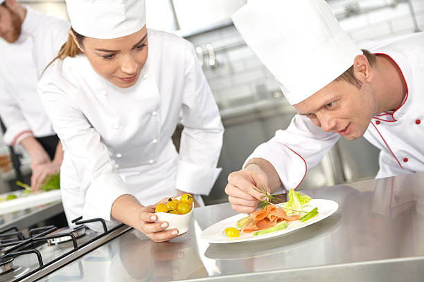 istock Chefs preparing the delicious salmon 474970764