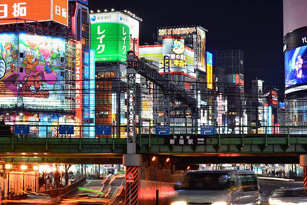 istock Night shot at  Shinjyuku 474973566