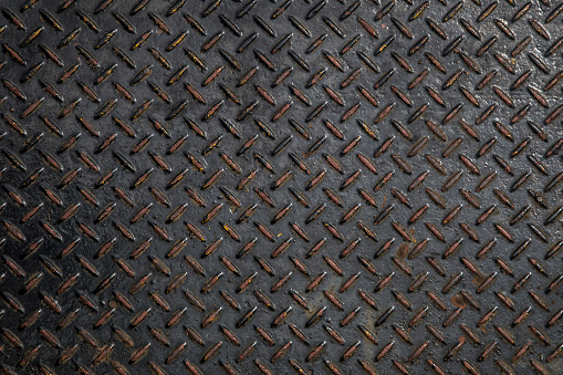 metal diamond plate ; abstract industrial background