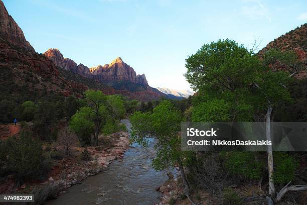 Zion National Park Stock Photo - Download Image Now - Color Image, Dawn, Day