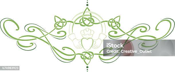 Claddagh Flourish C Stock Illustration - Download Image Now - Claddagh, Irish Culture, Cut Out