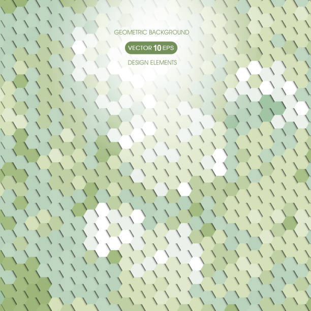 istock Geometric color elements in the form of a honeycomb 474985904