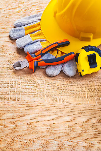 istock vertical view with organized copyspace helmet gloves nippers tap 474986154