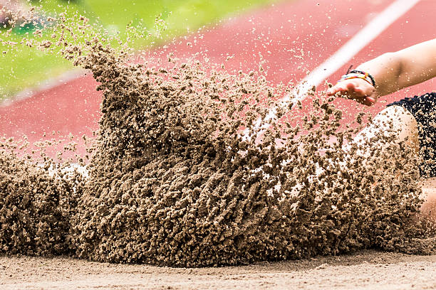 long jump long jump in track and field long jump stock pictures, royalty-free photos & images