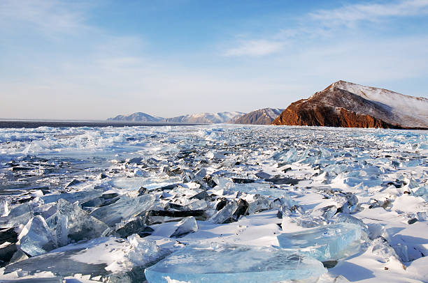 istock Winter. Ice on the surface of Lake Baikal. 474987914