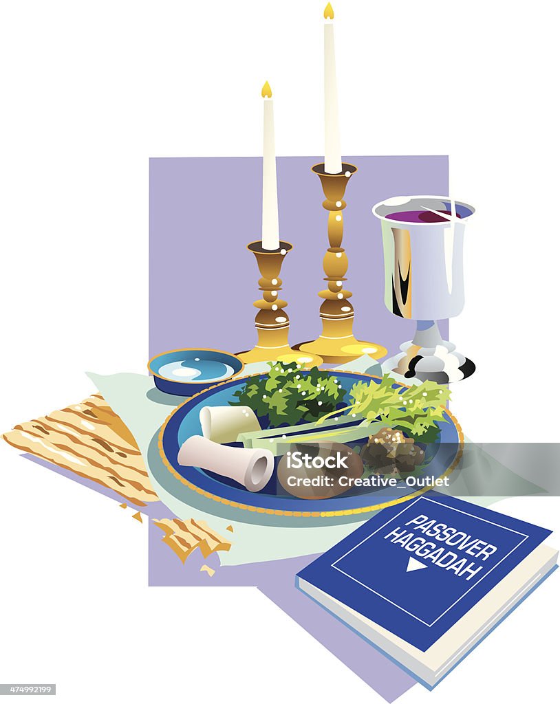 Pesach Meal2 C - Grafika wektorowa royalty-free (Pesach)