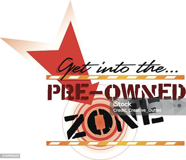 Pre Owned Zone Heading C Stock Illustration - Download Image Now - Thrift Store, Bull's-Eye, Cut Out