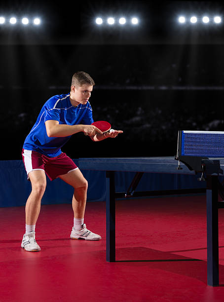 istock Table tennis player at sports hall 474996626