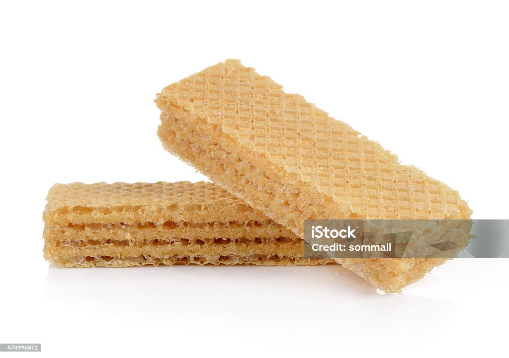 Wafers isolated on a white background 2015 Stock Photo