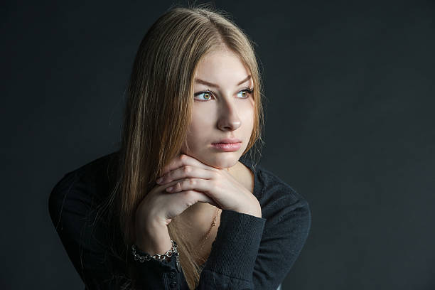 Spiritual Portrait Of The Russian Beautiful Girl With Long Hair Stock Photo  - Download Image Now - iStock