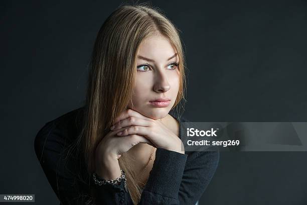 Spiritual Portrait Of The Russian Beautiful Girl With Long Hair Stock Photo - Download Image Now