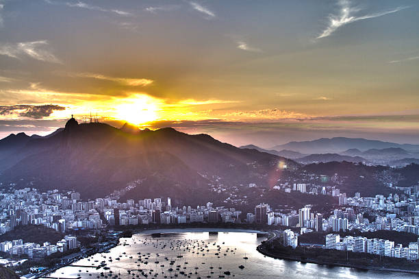 istock Rio de Janeiro sunset view from the sugarloaf montain 475001008