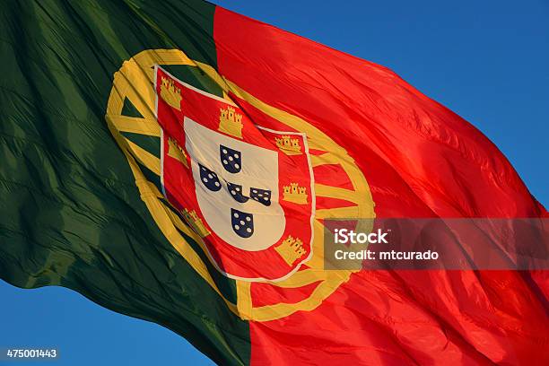 Flag Of Portugal Stock Photo - Download Image Now - Close-up, Coat Of Arms, Cut Out