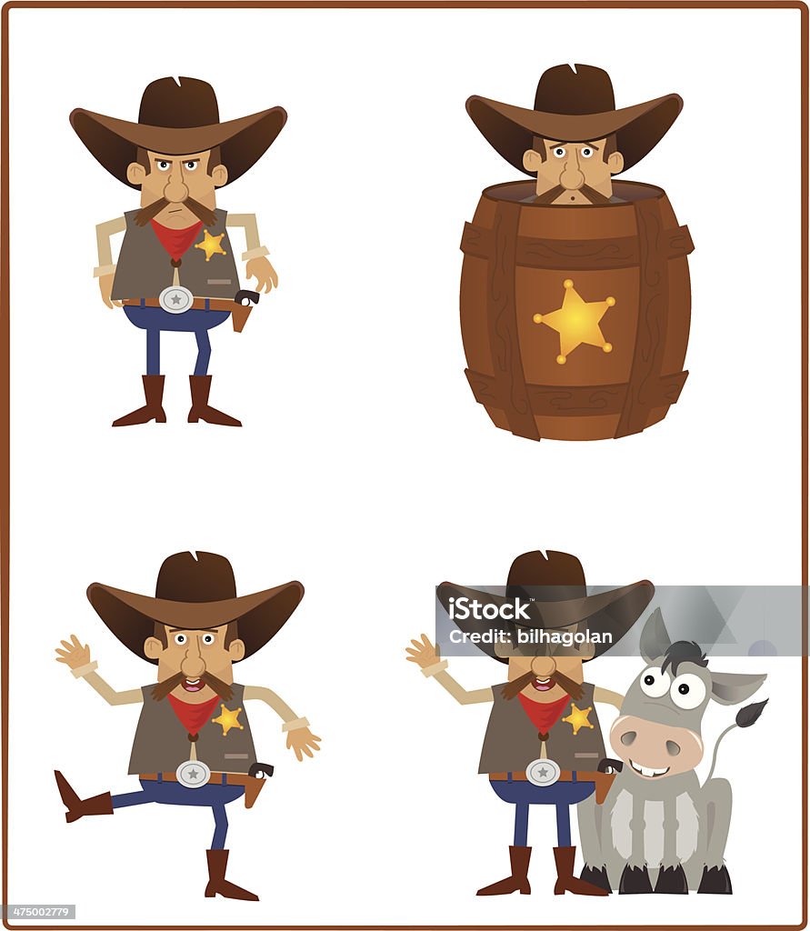 Шериф - Векторная графика Американская культура роялти-фри