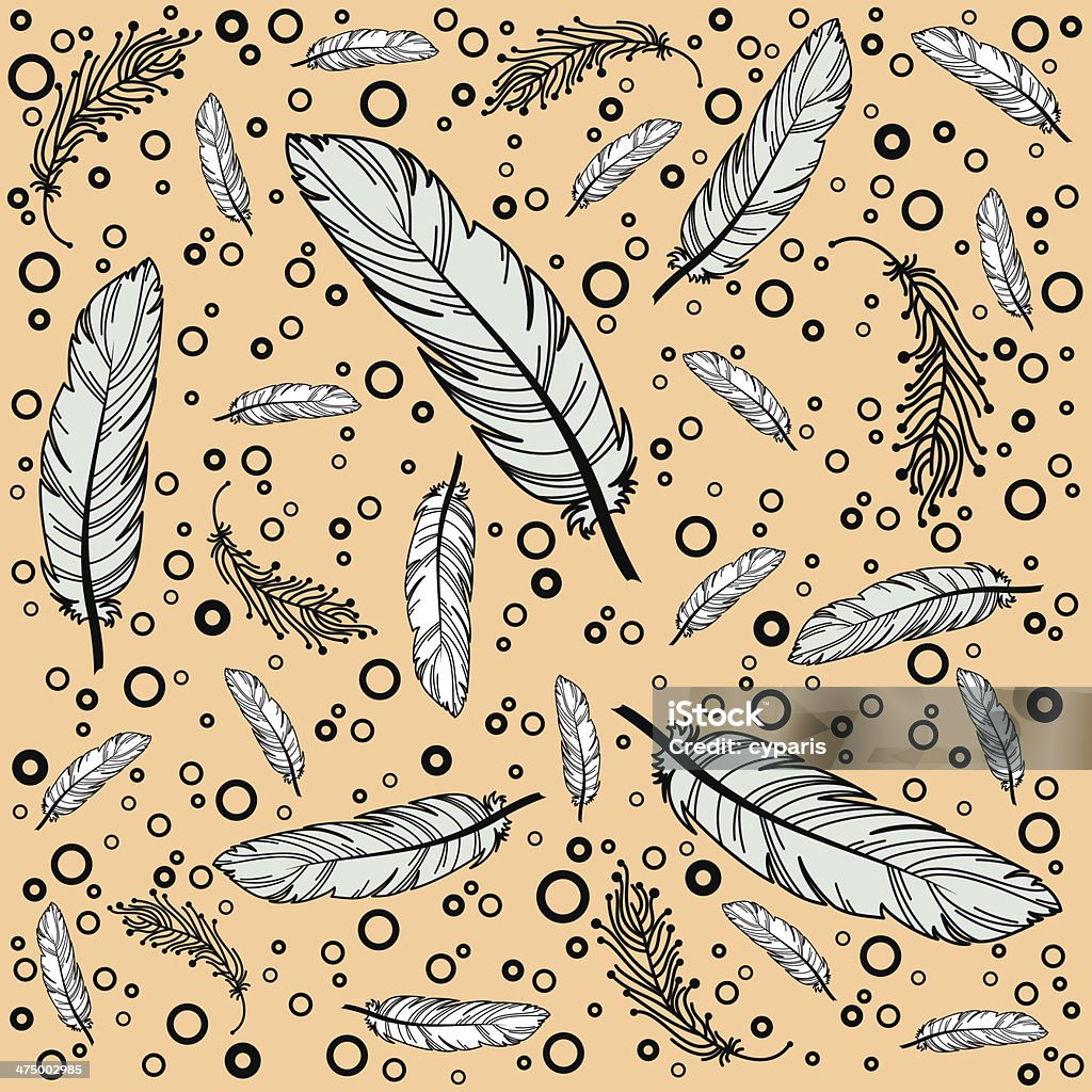 Feather Pattern Stock Illustration - Download Image Now - Abstract ...