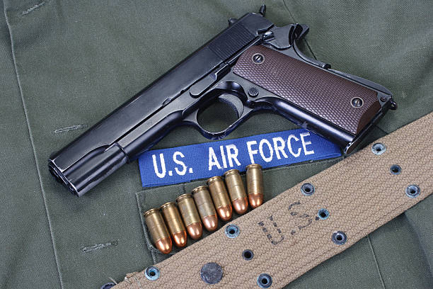 istock colt goverment 1911 with us air force uniform 475005800