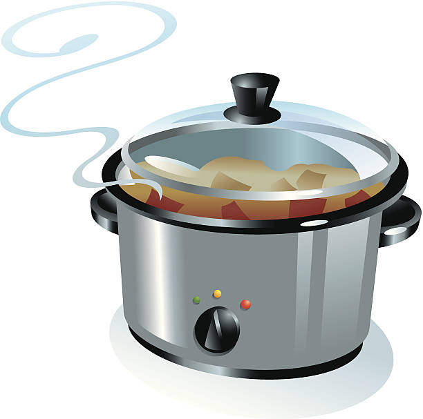 slow cooker c - crock pot stock illustrations