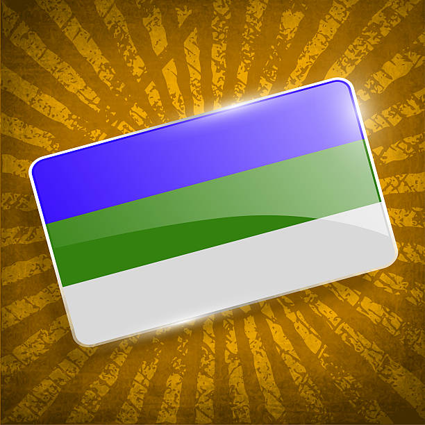 Flag of Komi with old texture.